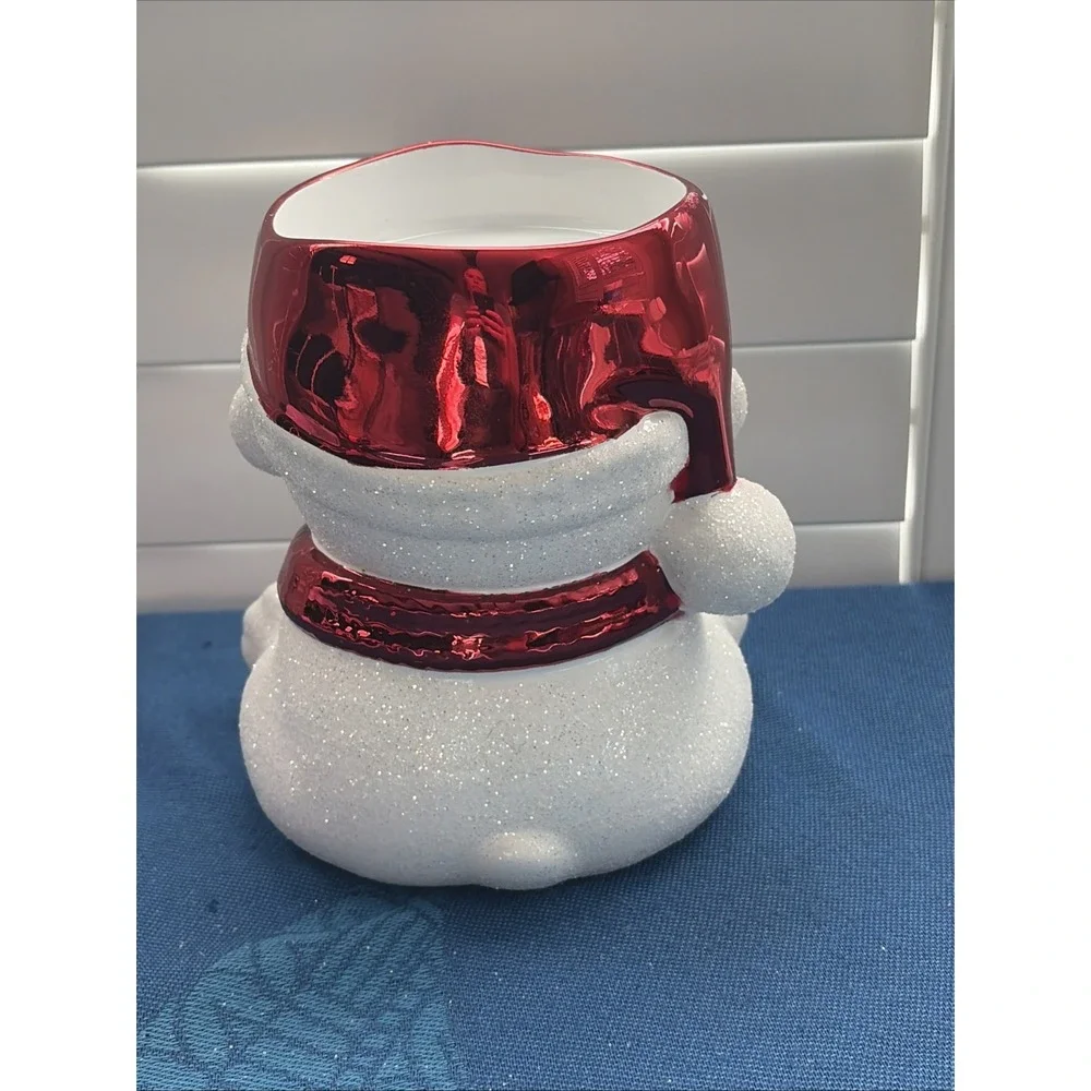 BATH & BODY WORKS SANTA POLAR BEAR 3-WICK CANDLE HOLDER PEDESTAL